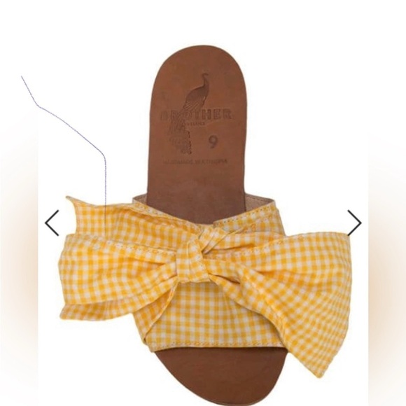 Brother Vellies Yellow Sandals with Playful Bow - Picture 2 of 8